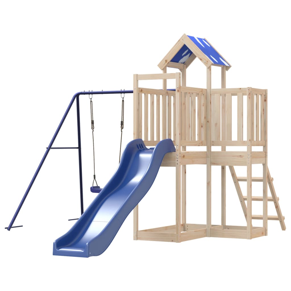 Outdoor Playset Solid Wood Pine