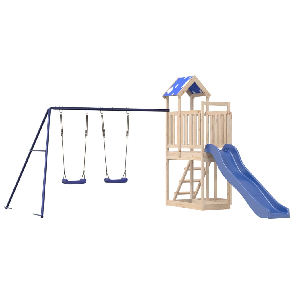 Outdoor Playset Solid Wood Pine