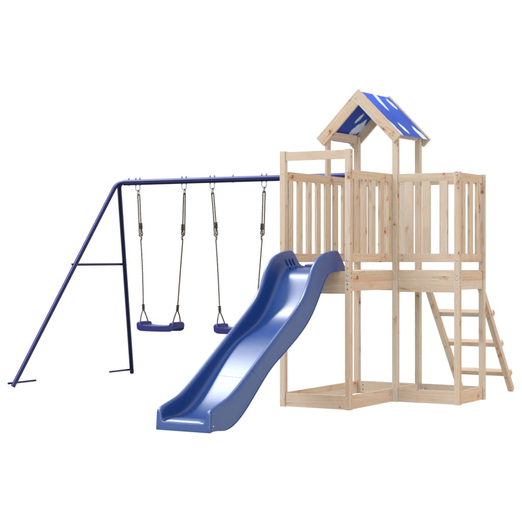 Outdoor Playset Solid Wood Pine