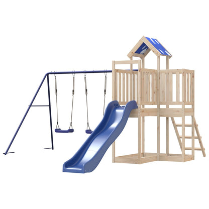 Outdoor Playset Solid Wood Pine