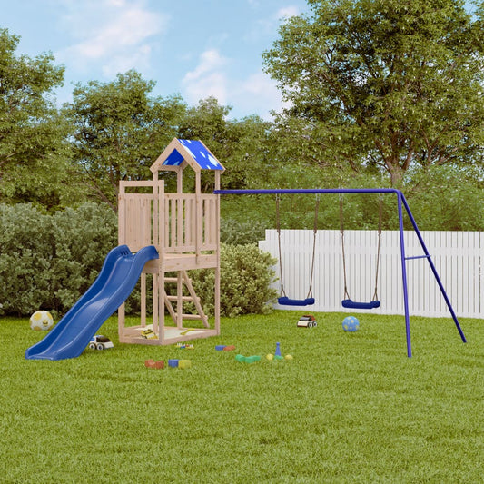 Outdoor Playset Solid Wood Pine