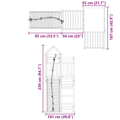 Outdoor Playset Solid Wood Douglas