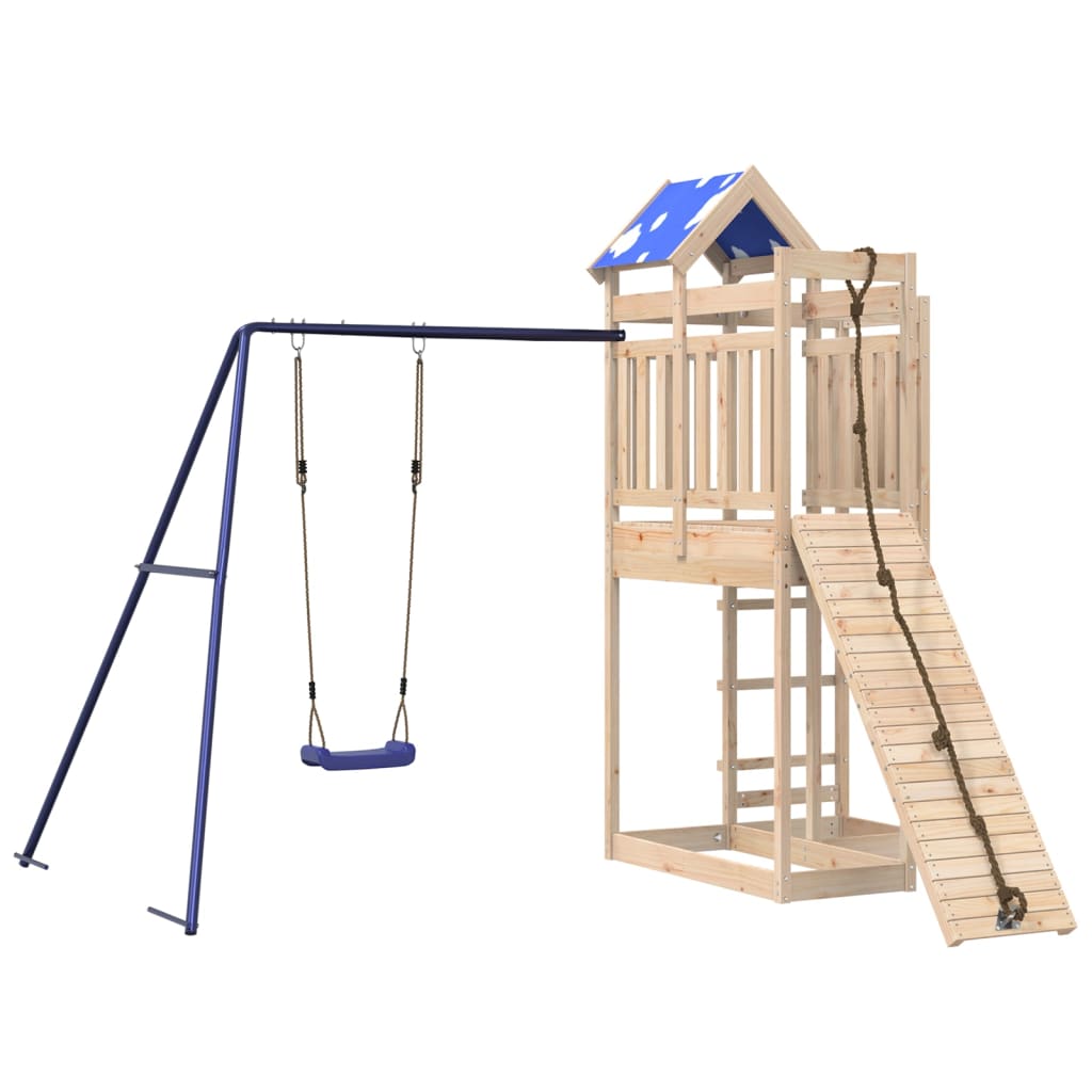 Outdoor Playset Solid Wood Pine