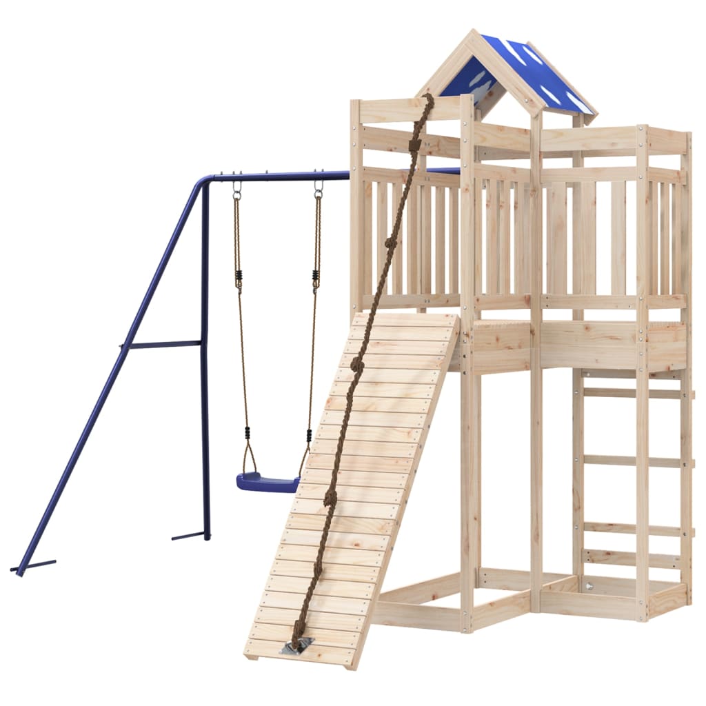 Outdoor Playset Solid Wood Pine