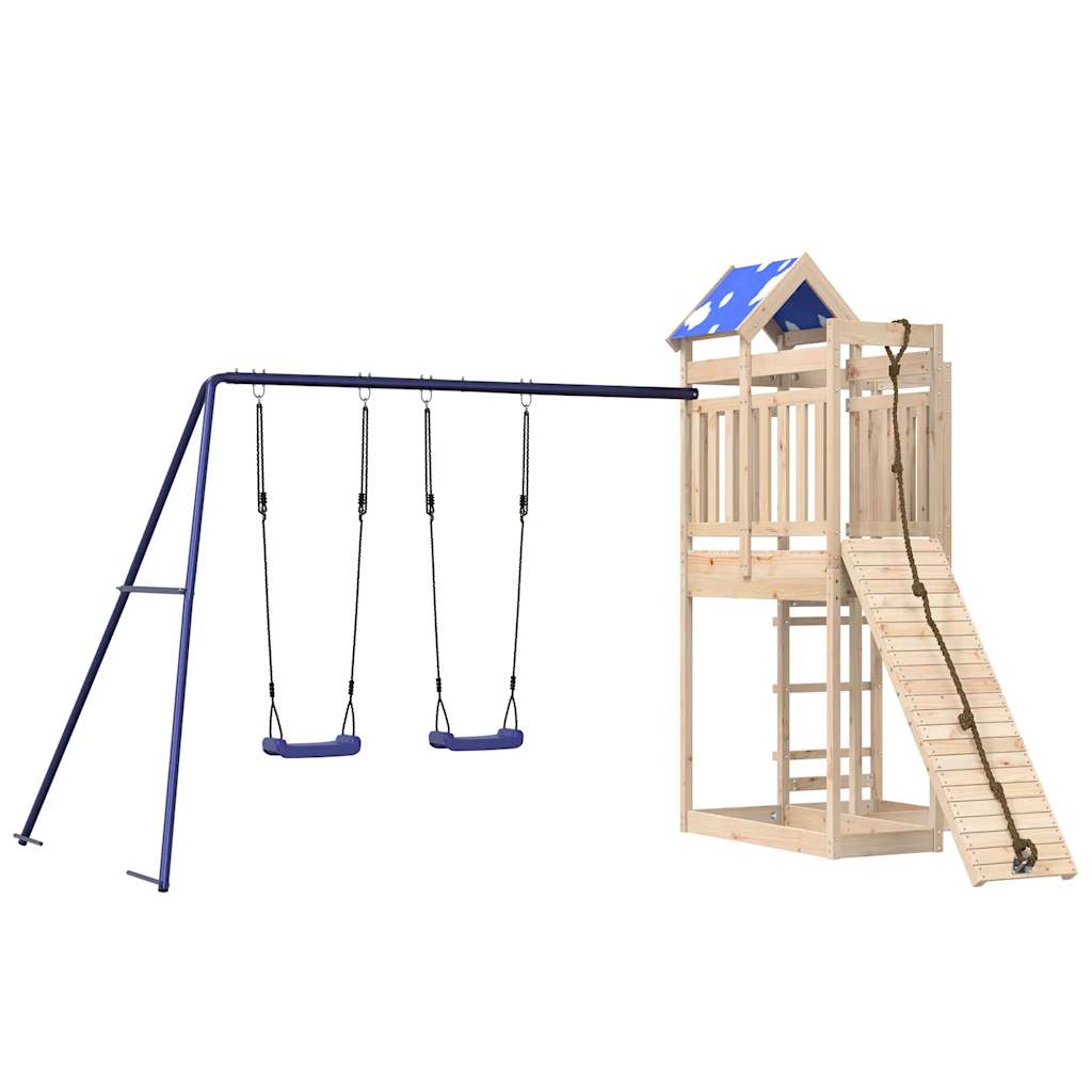 Outdoor Playset Solid Wood Pine