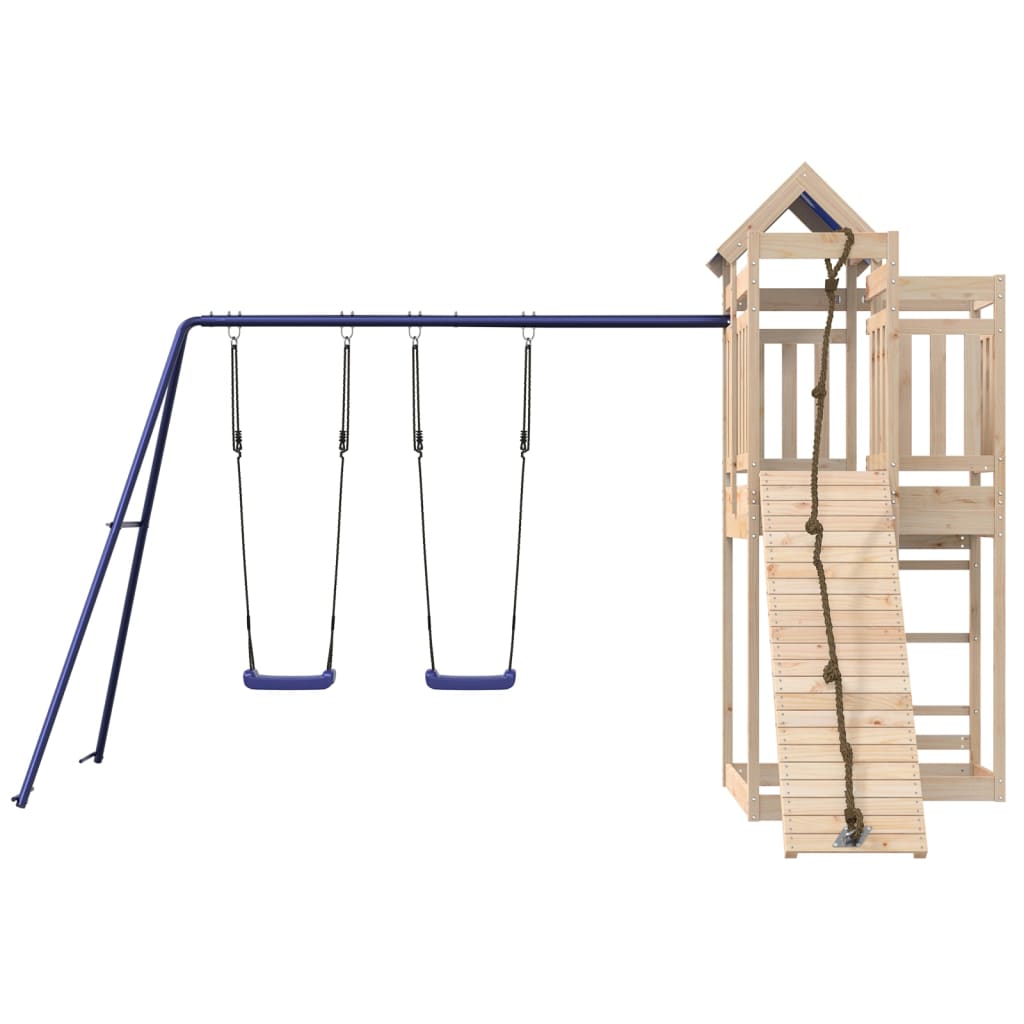 Outdoor Playset Solid Wood Pine