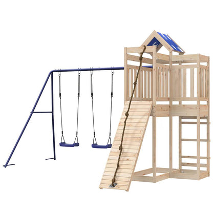 Outdoor Playset Solid Wood Pine