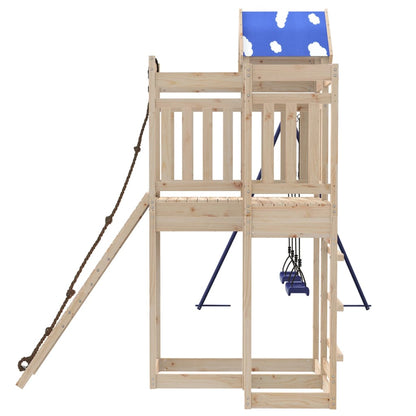 Outdoor Playset Solid Wood Pine