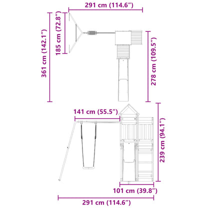 Outdoor Playset Impregnated Wood Pine