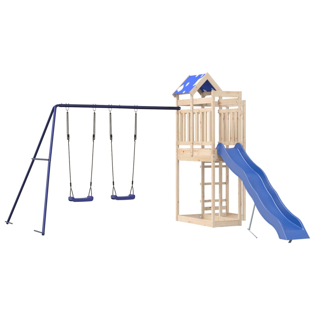 Outdoor Playset Solid Wood Pine