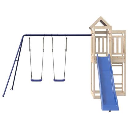 Outdoor Playset Solid Wood Pine