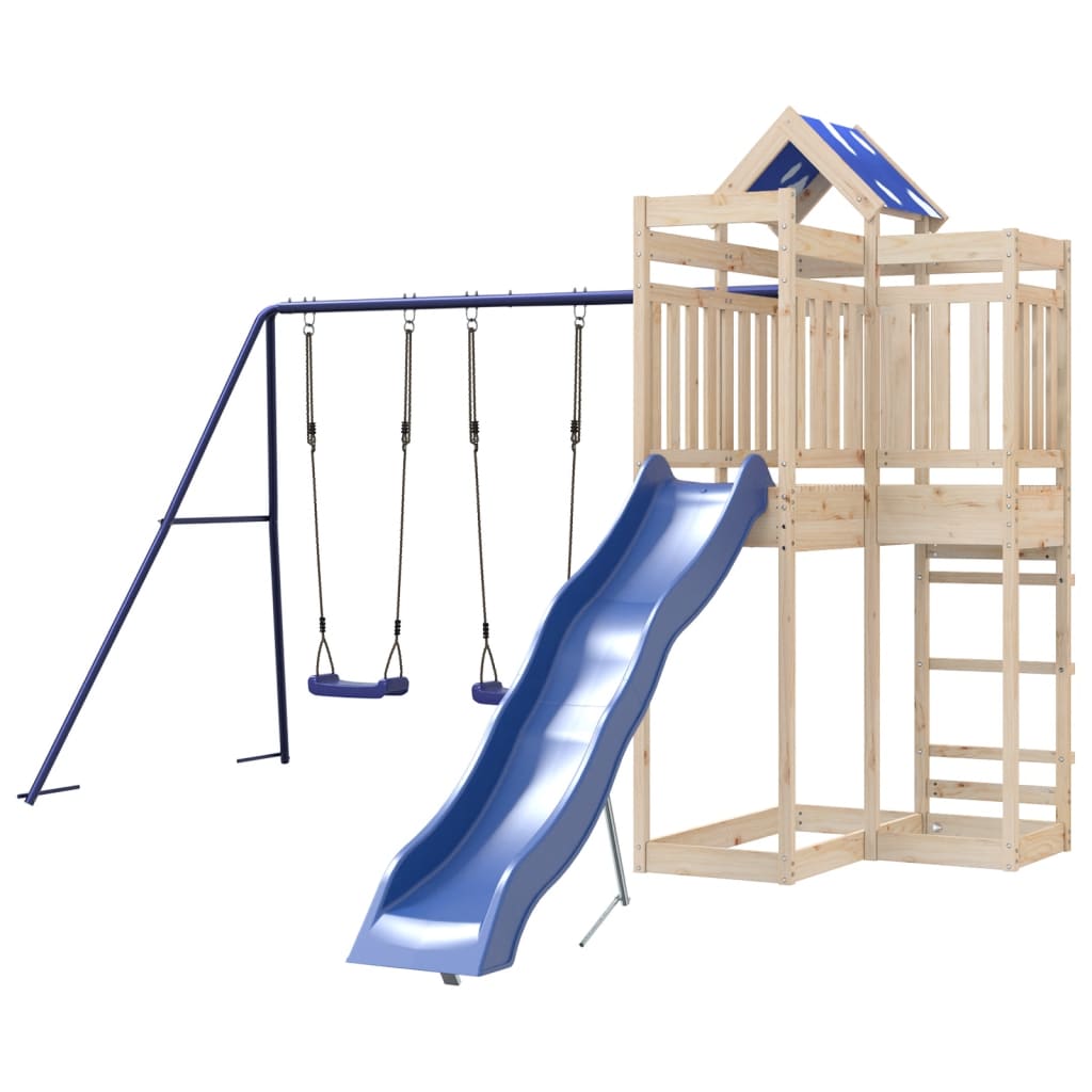 Outdoor Playset Solid Wood Pine