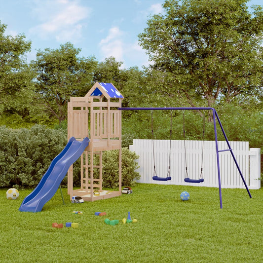 Outdoor Playset Solid Wood Pine