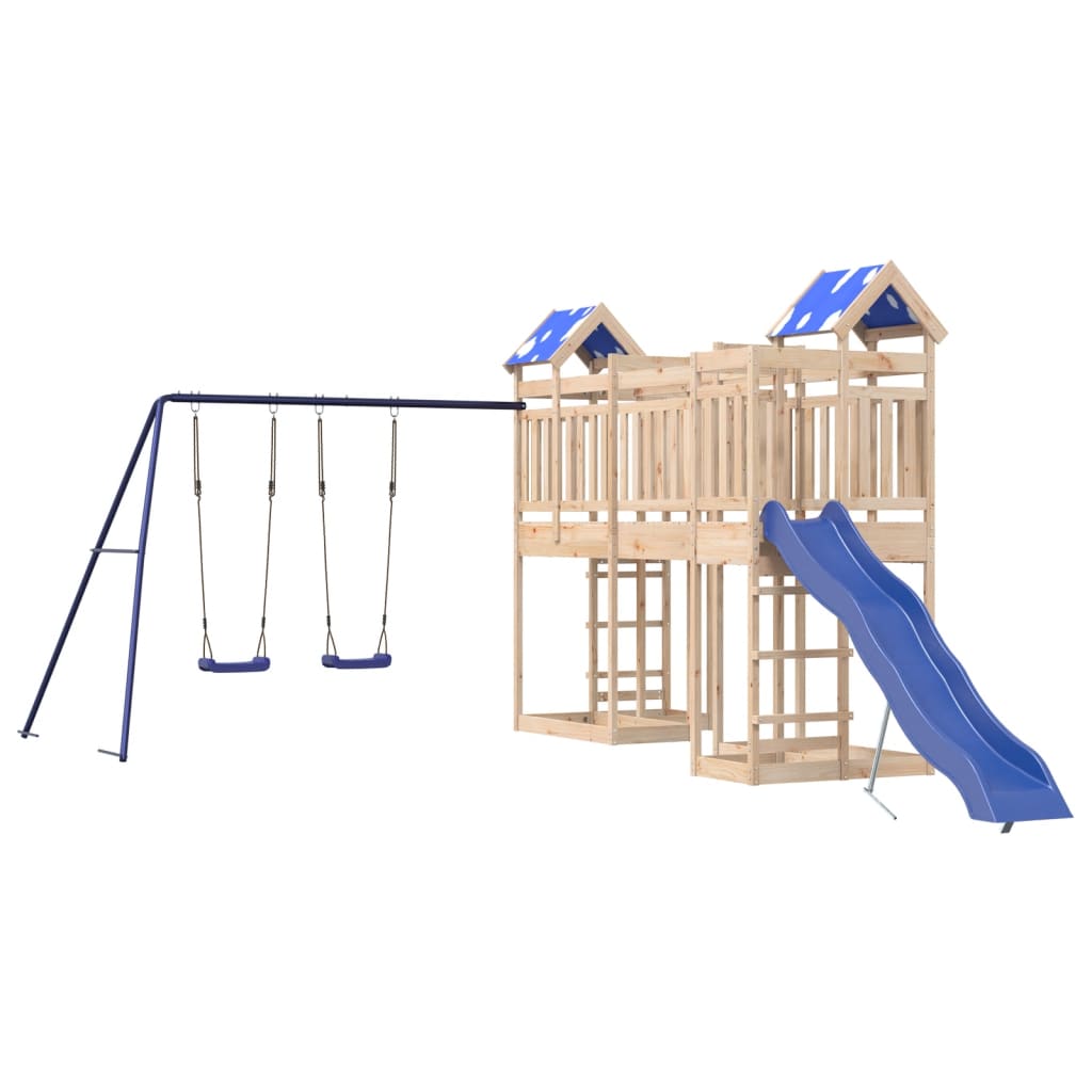 Outdoor Playset Solid Wood Pine