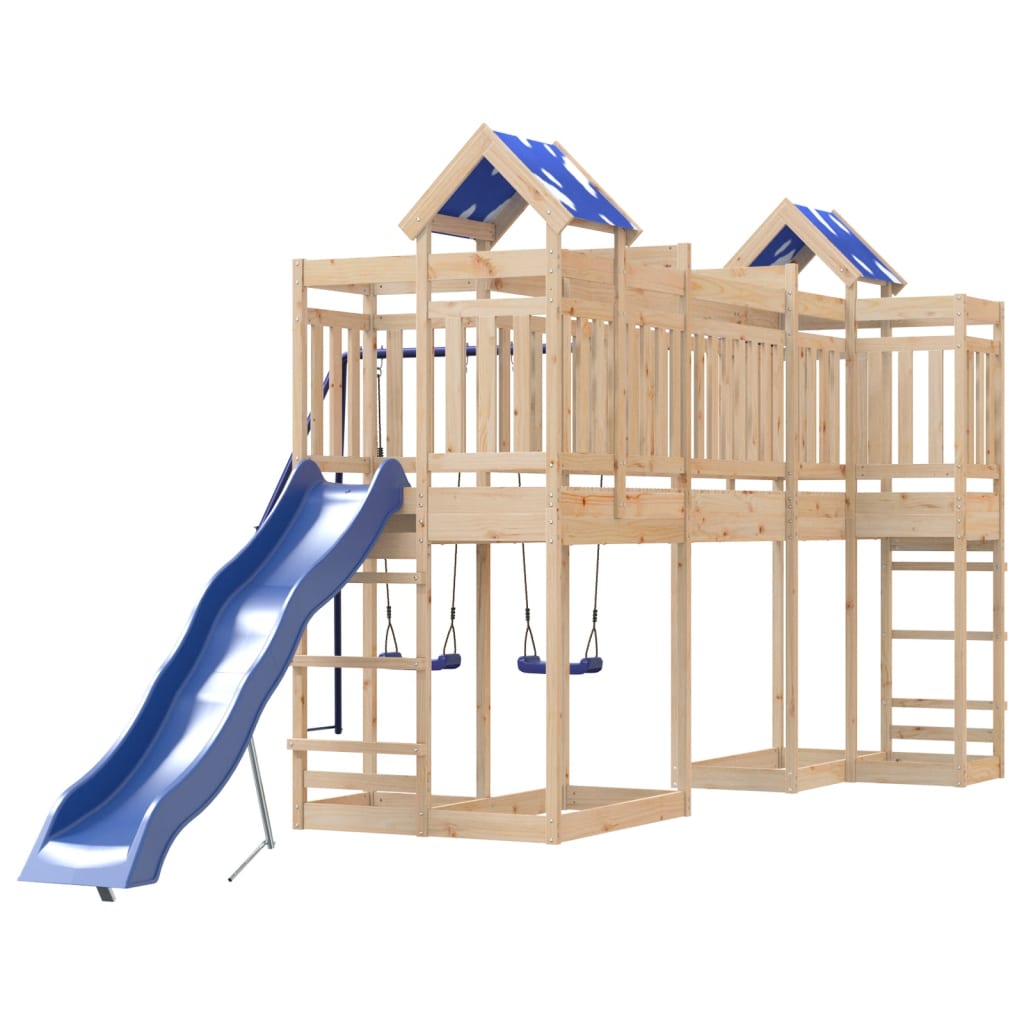 Outdoor Playset Solid Wood Pine