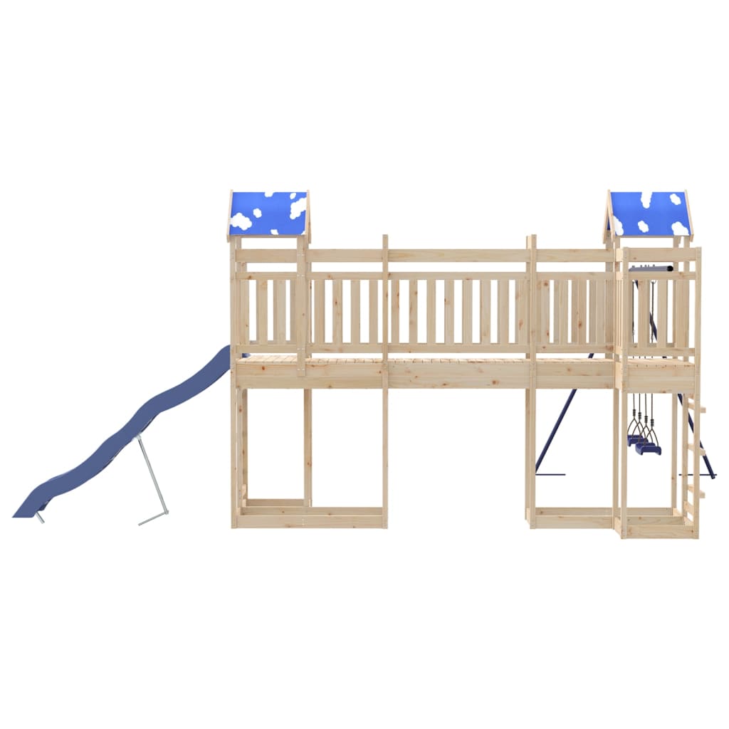 Outdoor Playset Solid Wood Pine