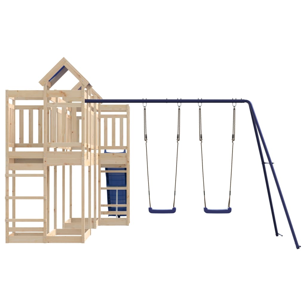 Outdoor Playset Solid Wood Pine