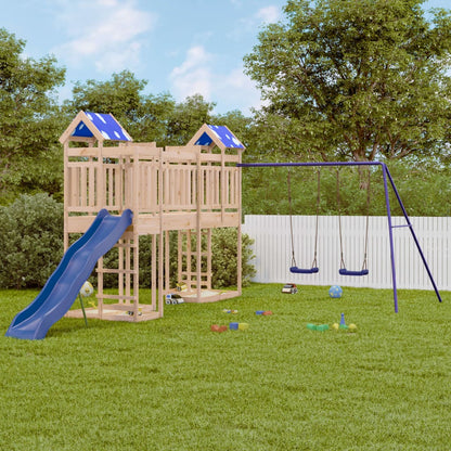 Outdoor Playset Solid Wood Pine