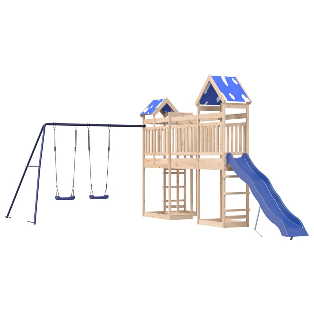 Outdoor Playset Solid Wood Pine