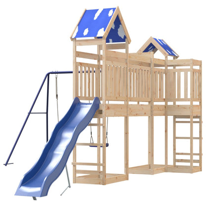 Outdoor Playset Solid Wood Pine