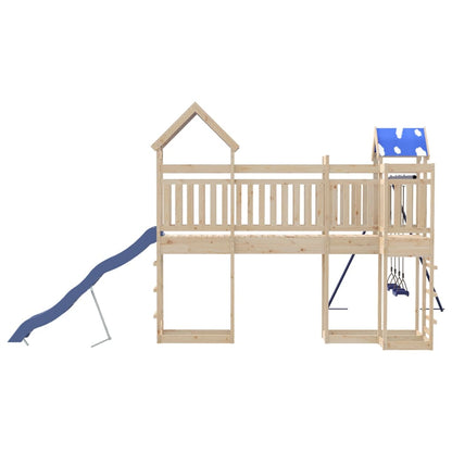 Outdoor Playset Solid Wood Pine