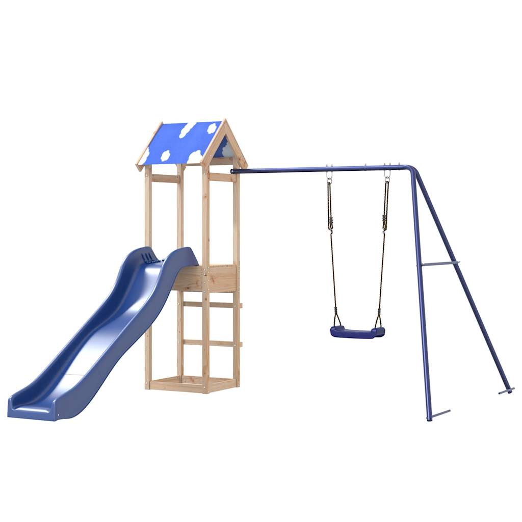 Outdoor Playset Solid Wood Pine