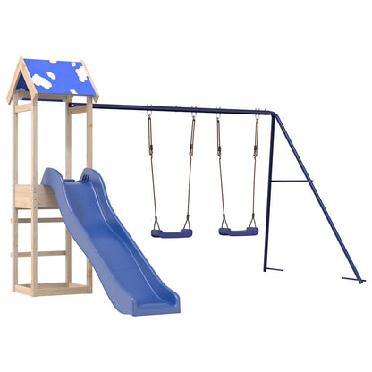 Outdoor Playset Solid Wood Pine