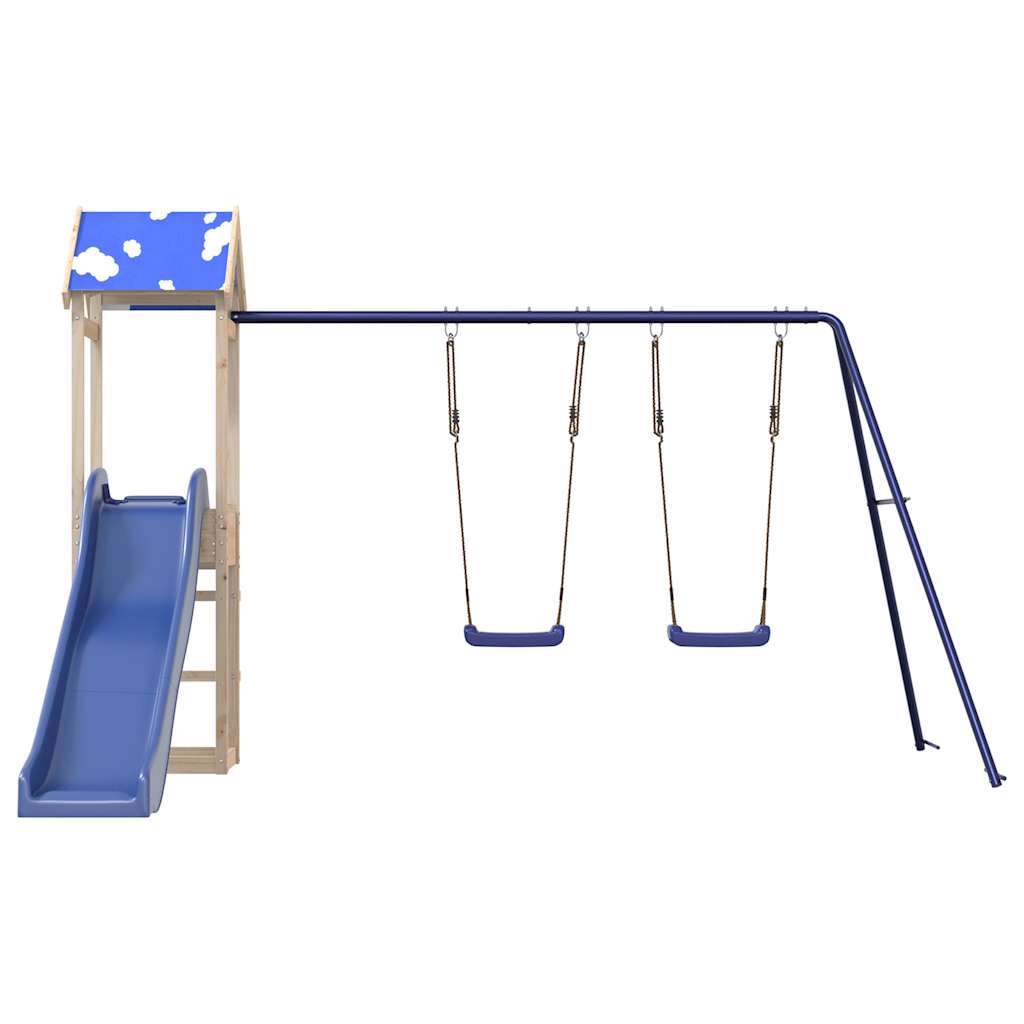 Outdoor Playset Solid Wood Pine