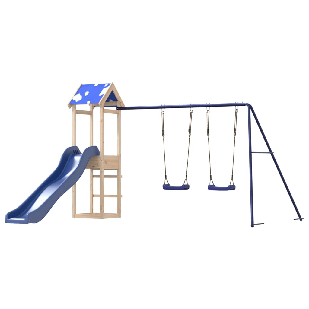 Outdoor Playset Solid Wood Pine