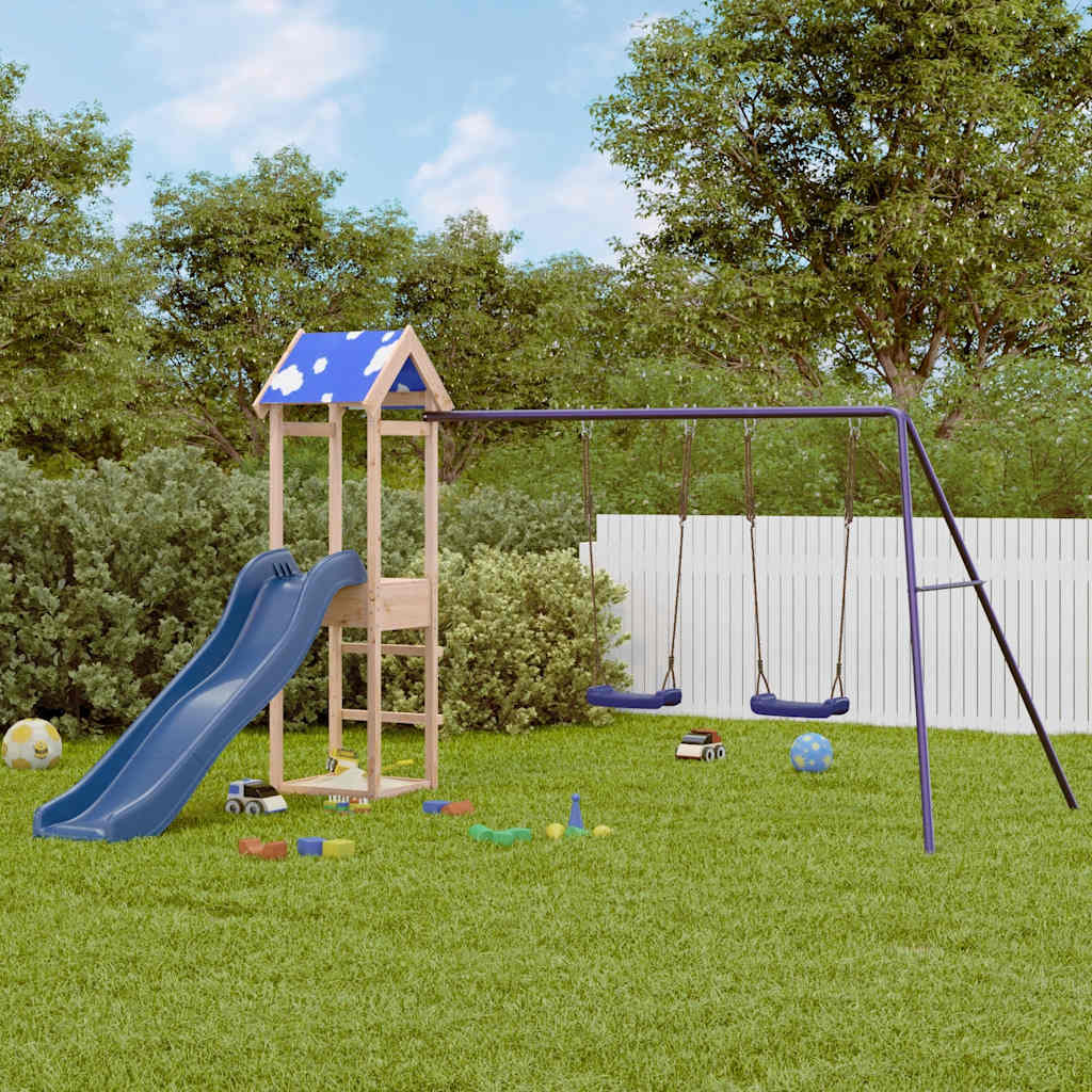 Outdoor Playset Solid Wood Pine