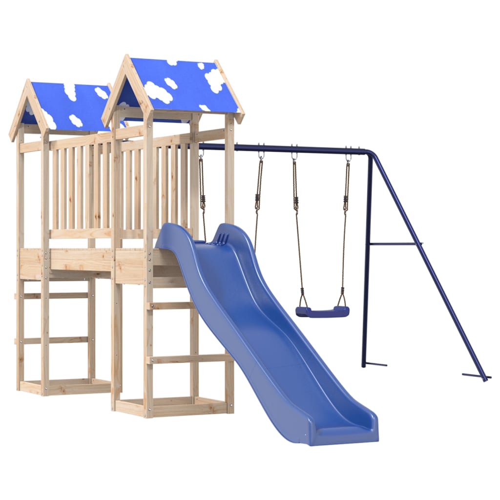 Outdoor Playset Solid Wood Pine