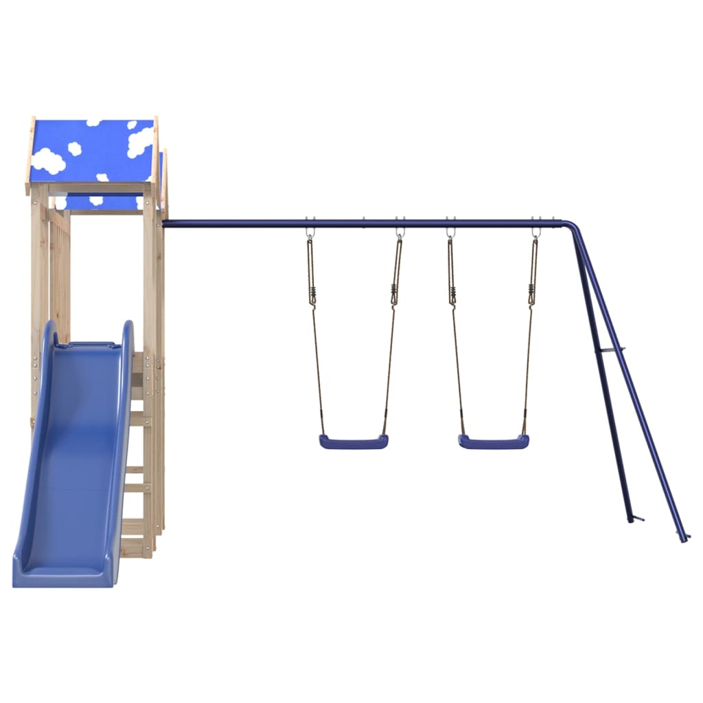 Outdoor Playset Solid Wood Pine