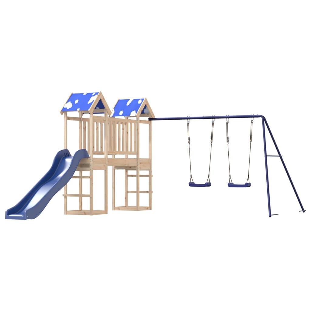 Outdoor Playset Solid Wood Pine