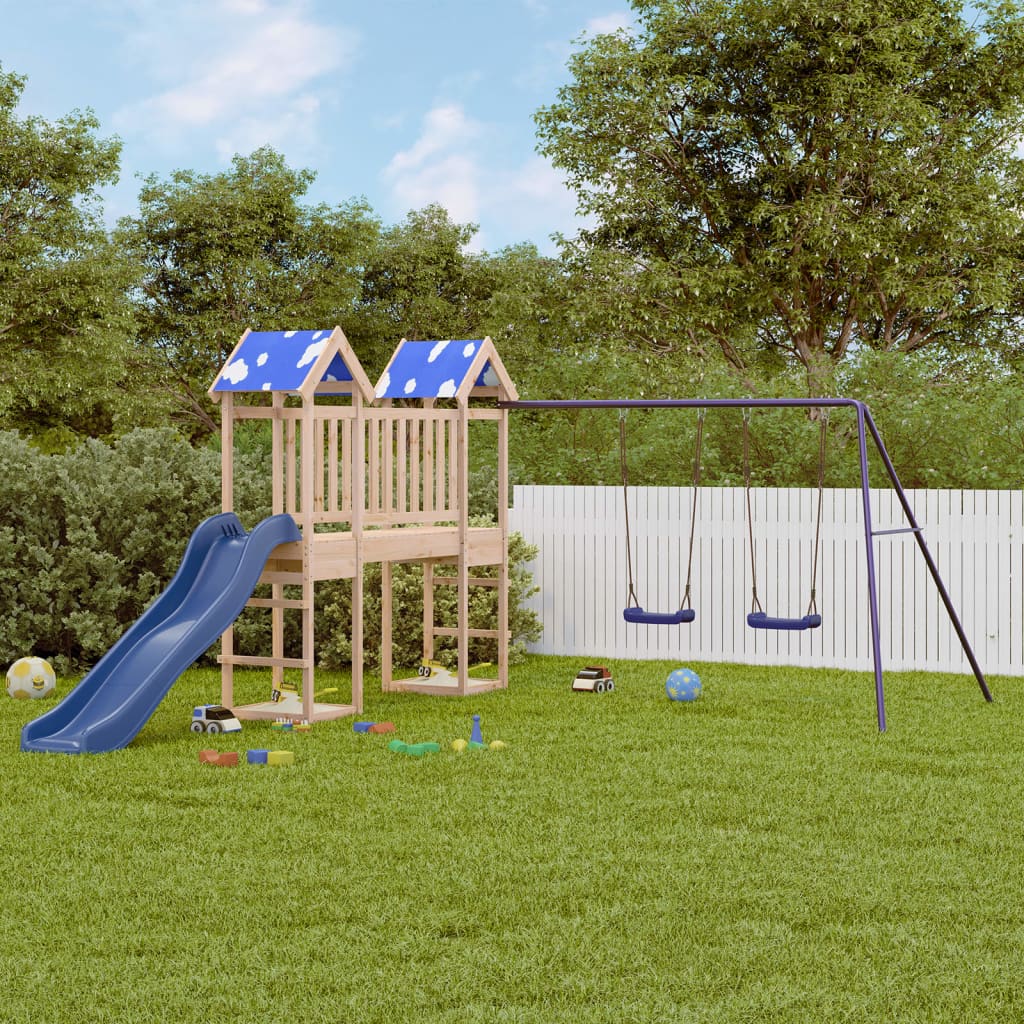 Outdoor Playset Solid Wood Pine