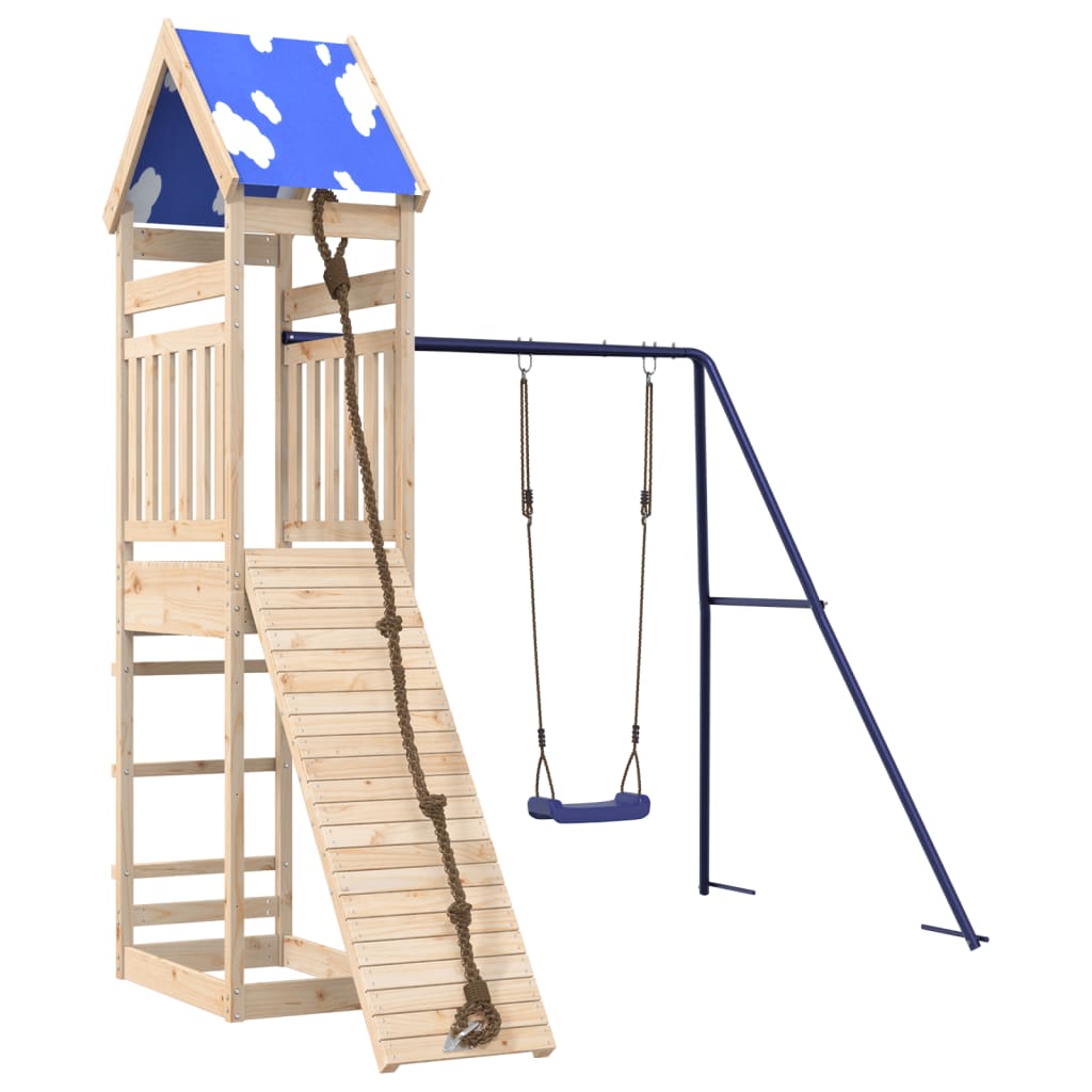 Outdoor Playset Solid Wood Pine