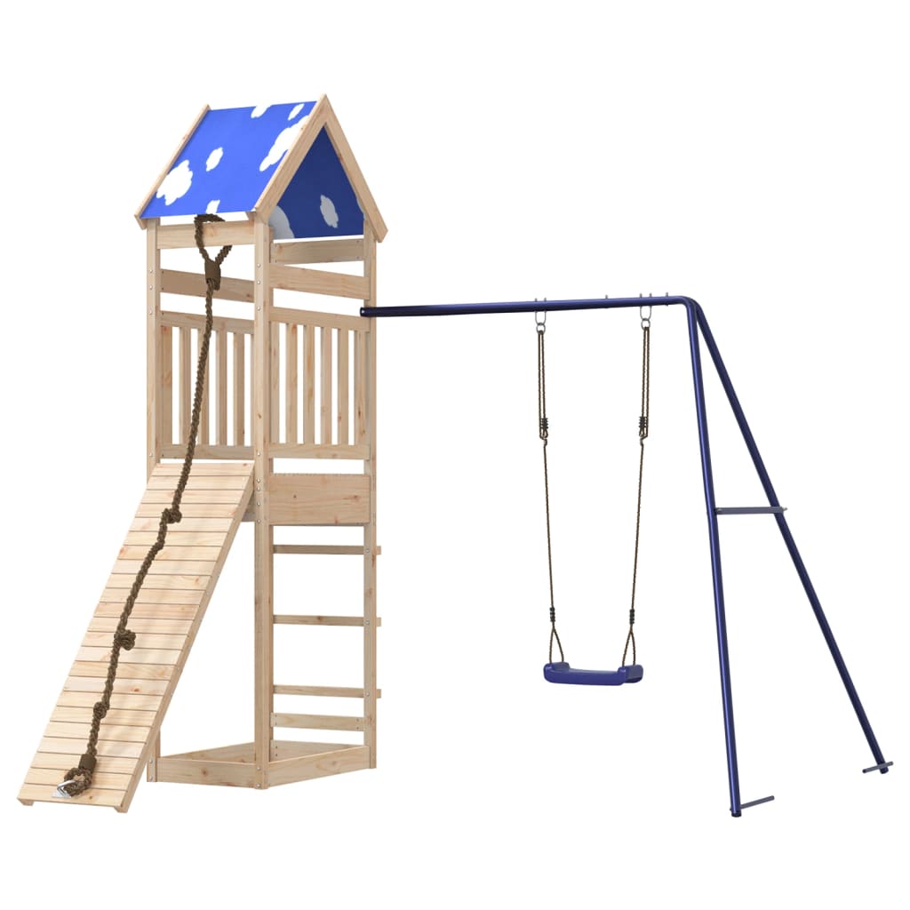 Outdoor Playset Solid Wood Pine