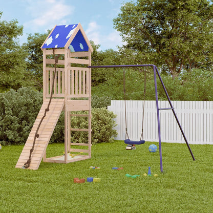 Outdoor Playset Solid Wood Pine