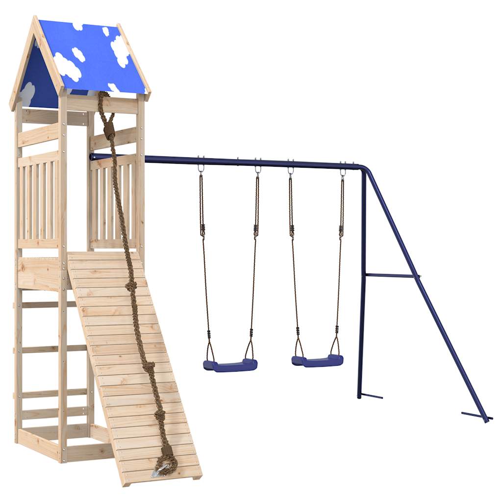 Outdoor Playset Solid Wood Pine