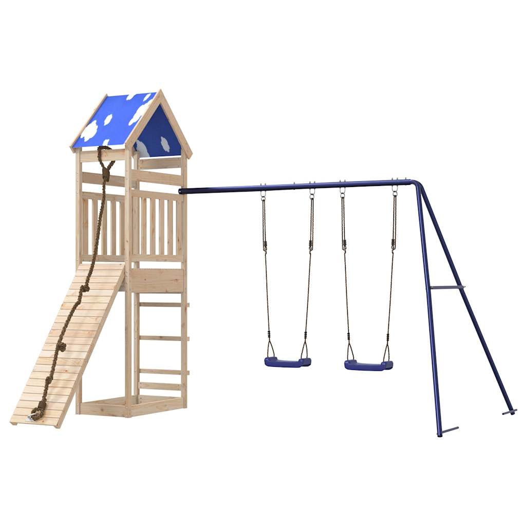 Outdoor Playset Solid Wood Pine