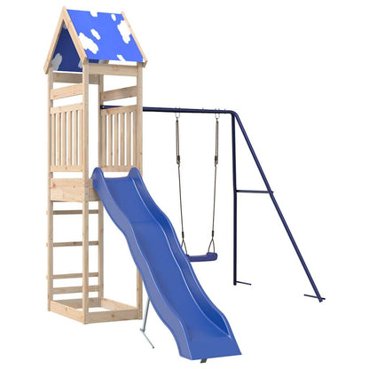 Outdoor Playset Solid Wood Pine