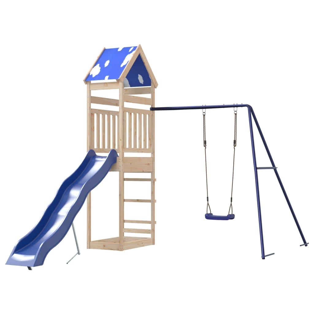 Outdoor Playset Solid Wood Pine