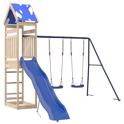 Outdoor Playset Solid Wood Pine