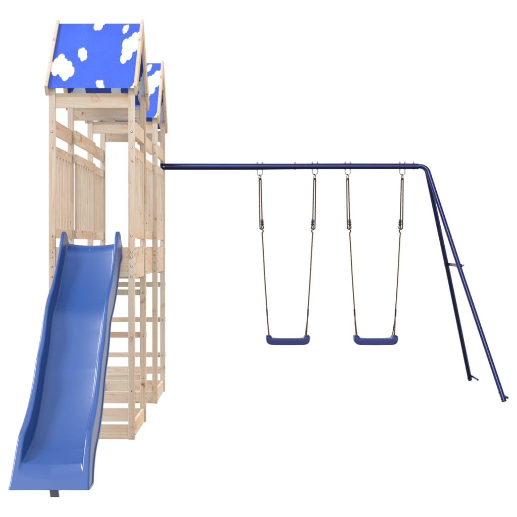 Outdoor Playset Solid Wood Pine