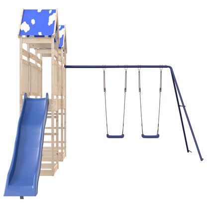 Outdoor Playset Solid Wood Pine