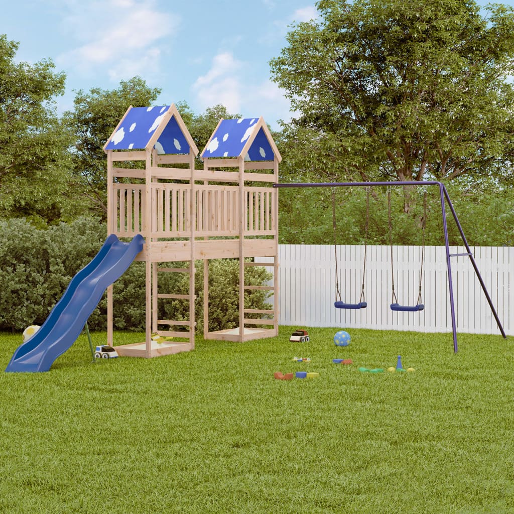 Outdoor Playset Solid Wood Pine