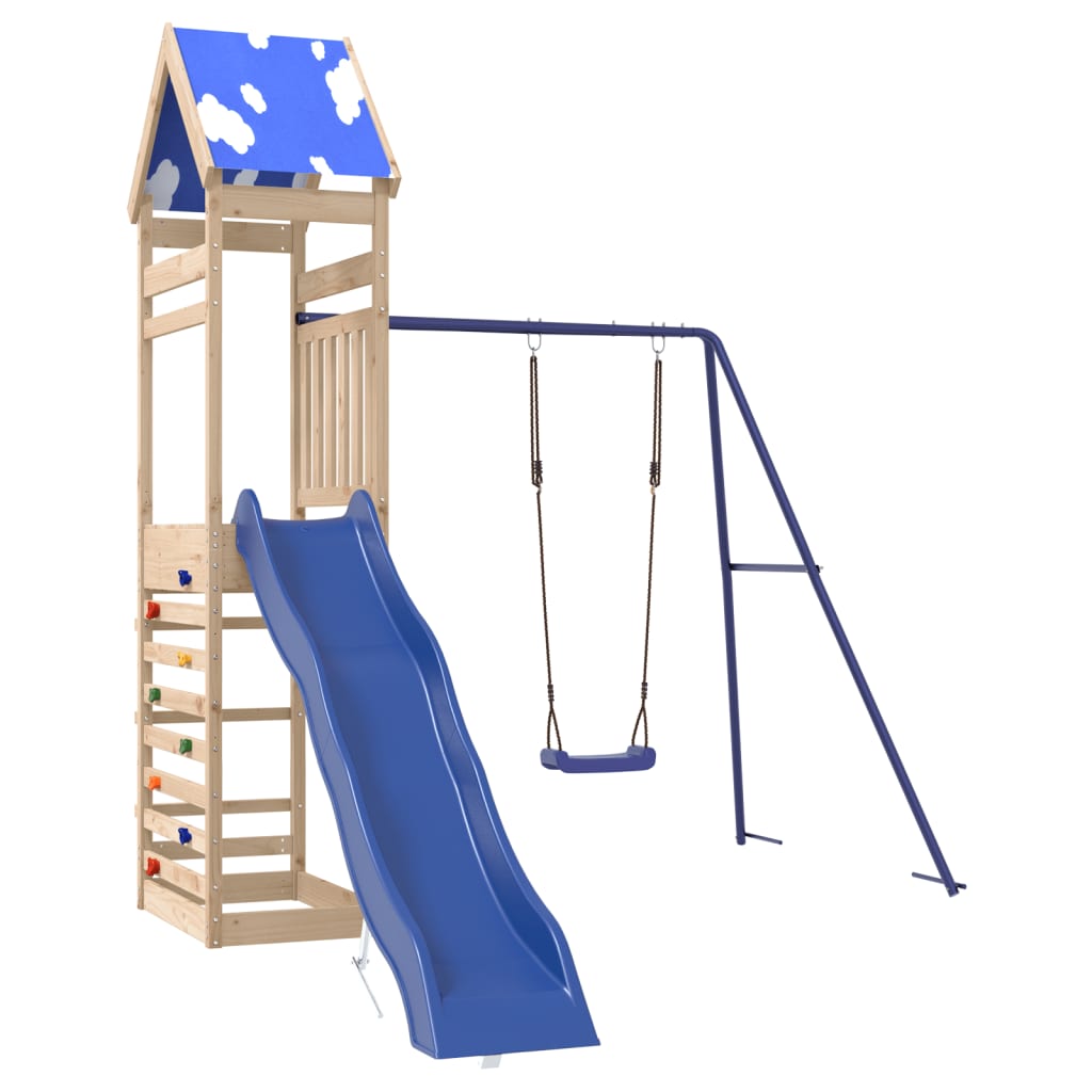 Outdoor Playset Solid Wood Pine