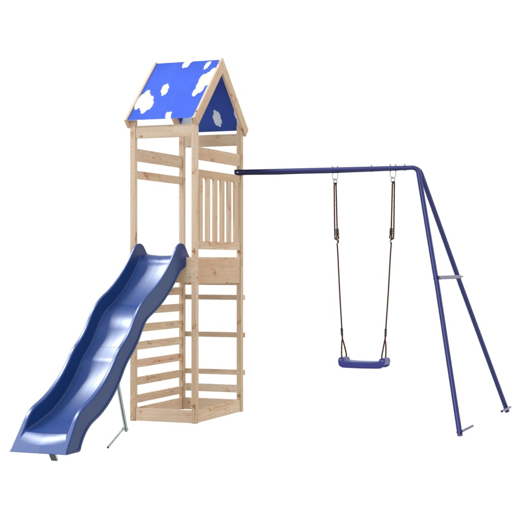 Outdoor Playset Solid Wood Pine