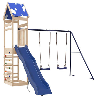 Outdoor Playset Solid Wood Pine