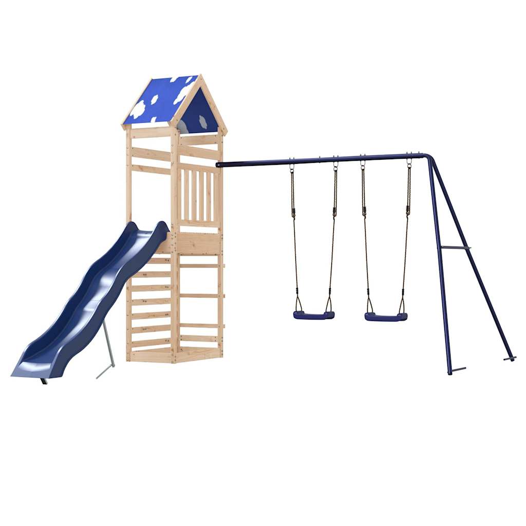 Outdoor Playset Solid Wood Pine