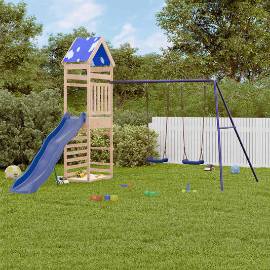 Outdoor Playset Solid Wood Pine